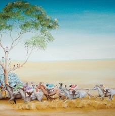 Picnic race meet in the outback